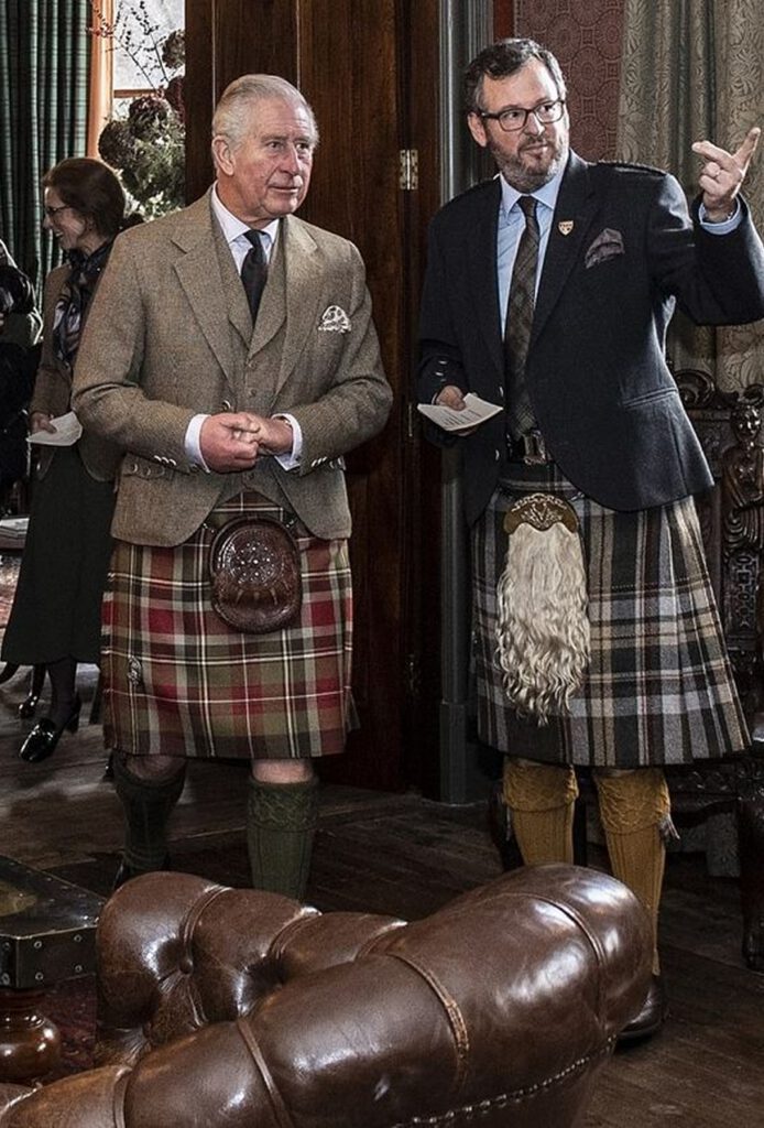 Duke of Rothesay being shown around the hotel by Iwan Wirth