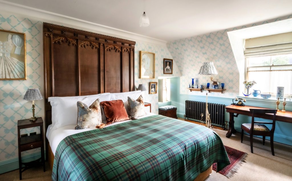 The bed in the Flora MacDonald room