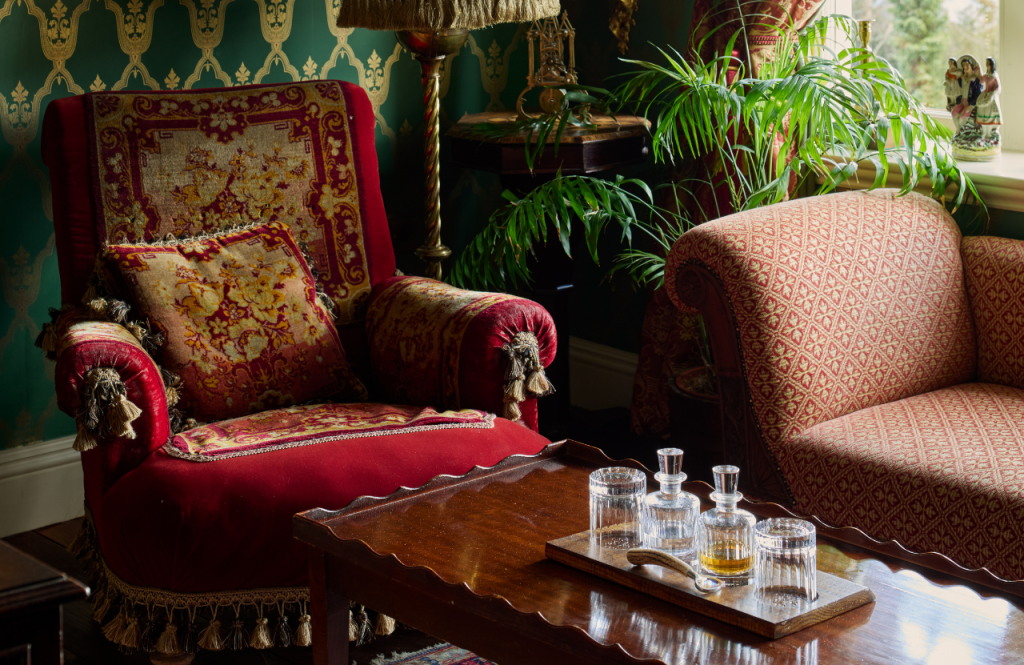 The German Emperor suite detail of whisky in the sitting area