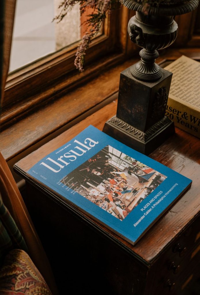 Ursula magazine on a table in the Fife Arms lobby