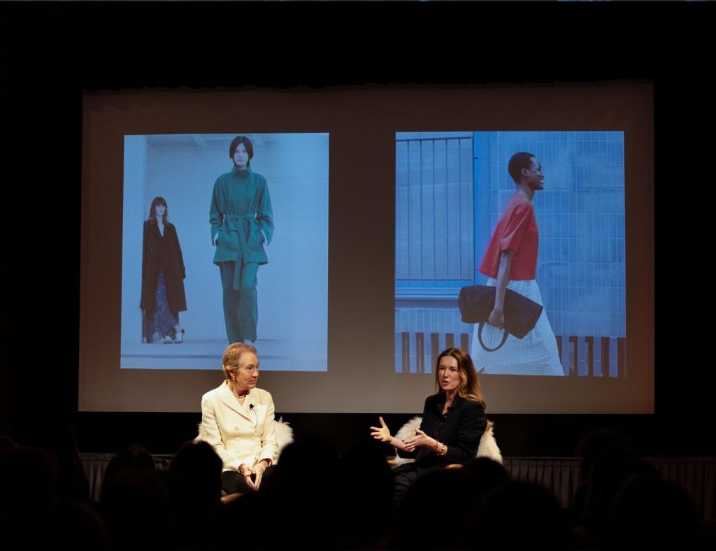 Clare Waight Keller and Justine Picardie at Festival of Fashion on-stage in 2025