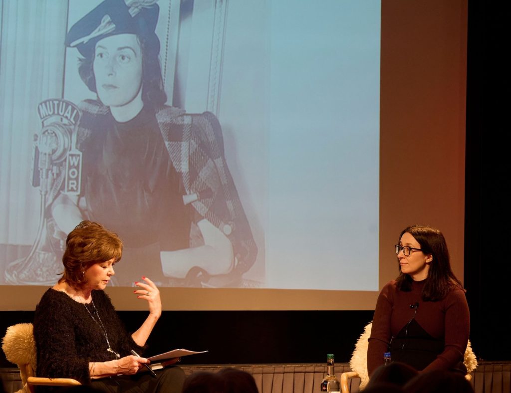 Caroline Young in conversation with Doreen Wood at Festival of Fashion in 2024