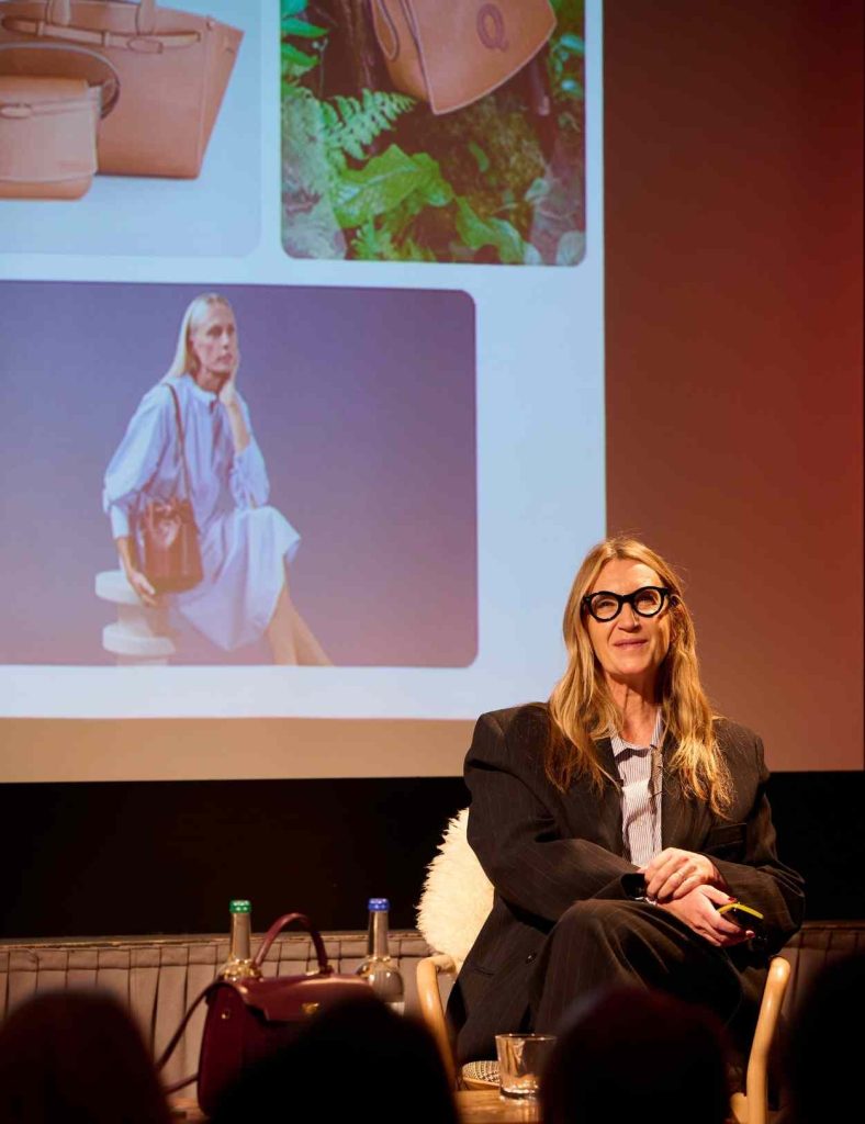 Anya Hindmarch at Festival of Fashion in 2024 at Braemar Village Hall