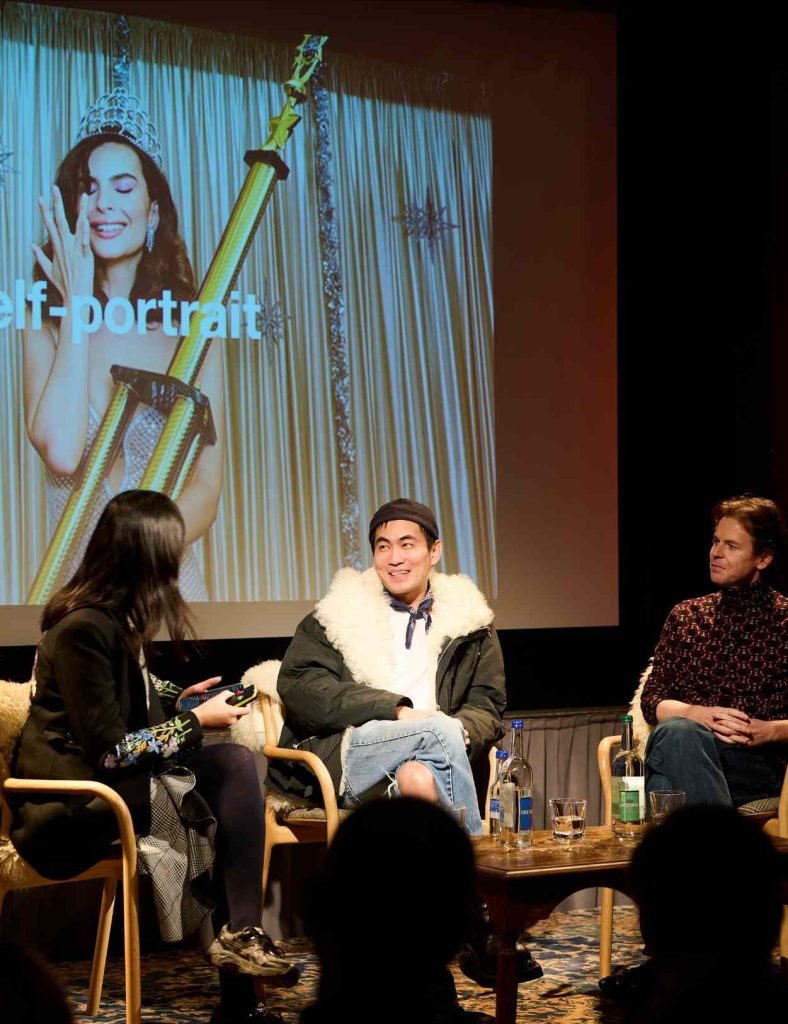 Guests on-stage at Festival of Fashion in Braemar Village Hall in 2024