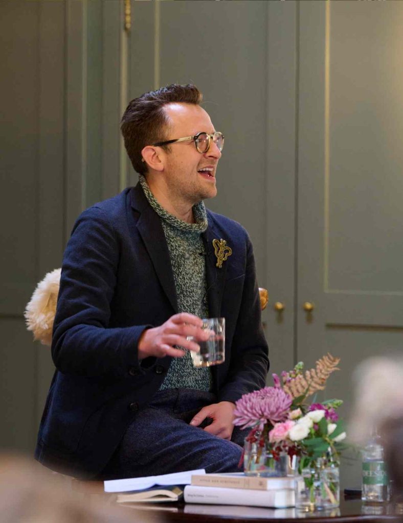 Hugo Macdonald on-stage at Festival of Fashion in 2023