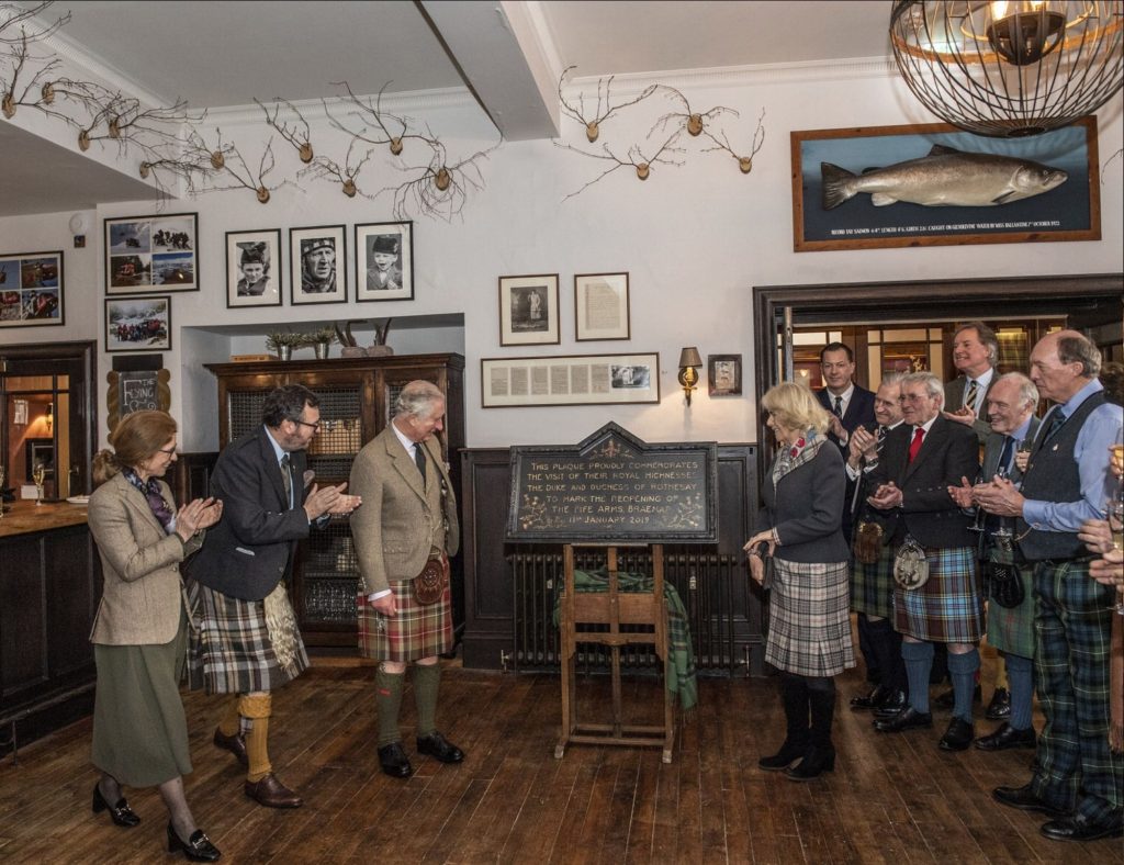 HRH Duke and Duchess of Rothesay officially opening the hotel.
