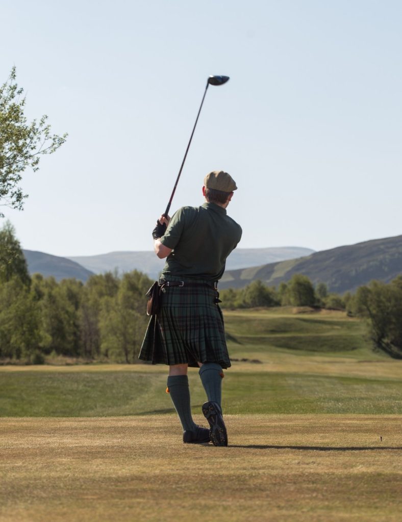 Staff member enjoying the Braemar Golf Club
